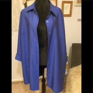 Joan Rivers 1x Royal blue shirt/jacket